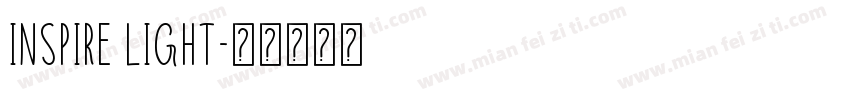 inspire Light字体转换